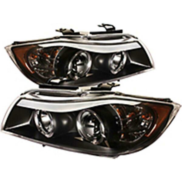 Spyder BMW E90 3-Series 2006-2008 4 Door Projector Headlights - Black S2Z-5009005